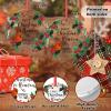 Red Bird with Flower Wreath Christmas Tree Ornaments First Christmas in Heaven Christmas Ornament 2022 Acrylic Hanging Ornaments Remembrance Sympathy Gifts Memorial Gift for Christmas view 2