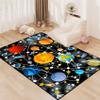 Blue Space Rugs Educational Learning Large Size Solar System Carpet Rugs Kids Rug for Bedroom Boys Space Area Rug Living Bedroom Dining Room Decor, 3'4' view 2