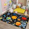 Blue Space Rugs Educational Learning Large Size Solar System Carpet Rugs Kids Rug for Bedroom Boys Space Area Rug Living Bedroom Dining Room Decor, 3'4' view 4