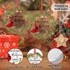 Red Bird with Flower Wreath Christmas Ornaments First Christmas in Heaven Personalized Christmas Ornaments 2022 Ornament for Christmas Tree Decor Remembrance Sympathy Gifts view 2
