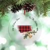 Montana Buffalo Plaid Christmas Ornaments Welcome Home Christmas Bell America State Personalized Christmas Ornaments 2022 Ornaments for Christmas Trees Holiday Christmas Keepsake New Year Gifts view 1