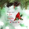 Christmas Red Bird Christmas Ornaments 2022 Because Someone We Love is in Heaven Ornament for Christmas Tree Decor Acrylic Personalized Christmas Ornaments Remembrance Sympathy Gifts view 1