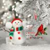 Christmas Red Bird Christmas Ornaments 2022 Because Someone We Love is in Heaven Ornament for Christmas Tree Decor Acrylic Personalized Christmas Ornaments Remembrance Sympathy Gifts view 3