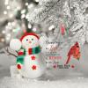 Christmas Red Bird Christmas Ornaments Because Someone We Love is in Heaven Ornaments for Christmas Trees Personalized Christmas Ornaments 2022 Remembrance Sympathy Gifts view 3