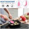16 Piece 11 Inch Silicone Spatula Set Rubber Spatula Heat Resistant Seamless One Piece Design Non-stick Flexible Scrapers Baking Mixing Tool Dishwasher Safe, 6 Colors view 4