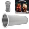 Brewer Filter for Mason Jar, Cold Brew Coffee Filter Cold Brew Coffee Filter with White Rubber Circle Coffee Cone Mesh Filter Cold Brew Coffee Maker Sun Tea Infuser for Fruit Drink view 4