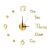 Night Light Wall Clock, Wall Clock Night Light Function Frameless Decorative Luminous Silent Clock 3D Frameless Wall Clock for Living Room Bedroom Office Decor(90cm-Gold) view 1