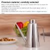 850ml Oil and Vinegar Dispenser Set, Oil Cruet, Olive Oil Drizzler, Stainless Steel Non Drip Olive Oil Dispenser Bottle, Vinegar Cruet Pourer and Drizzler for Kitchen view 2