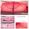 Bed Canopy The Pink Princess Style Hollowed Out Bed Canopy Can Be Used All Year Round, Floor Standing Curtain Yarn and Blackout Cloth (Color : A1, Size : 200x200x200cm) view 2