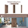 3 Panel Room Divider - 47.7'' Wide Wooden Divider and Folding Privacy Screen, 67'' Tall - Portable Room Partition for Home, Office, Bedroom, Restaurant view 3