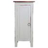 Home Square Cottage 1 Door Wood Accent Cabinet in Antique Gray - Set of 2 view 3