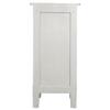 Home Square Cottage 1 Door Wood Accent Cabinet in Antique Gray - Set of 2 view 4