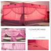 Bed Canopy The Pink Princess Style Hollowed Out Bed Canopy Can Be Used All Year Round, Floor Standing Curtain Yarn and Blackout Cloth (Color : A2, Size : 180x200x200cm) view 2