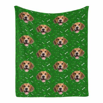 Custom Blanket with Picture Customized Photo Blankets, Birthday Anniversary Wedding Birthday Personalized Gift for Pet Lover, Dog Dad, Dog Mom, Kids