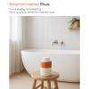 ABBI NIMO 2 Pack Hand Dipped Terracotta Ceramic Foam Soap Dispenser, 12 oz Rippled Bubble-Up Bottle with White Silicone Pump, Refillable Orange Hand Soap Dispenser for Bathroom view 2