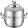 Aluminum Alloy Steamer Single Layer Steamer Stainless Steel Induction Soup Pot and Steamer 26CM 28CM 30CM (Size : 26CM) view 1