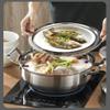 Aluminum Alloy Steamer Single Layer Steamer Stainless Steel Induction Soup Pot and Steamer 26CM 28CM 30CM (Size : 26CM) view 4