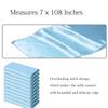 SINSSOWL 50 Baby Blue Chair Sashes Satin Chair Bows for Wedding Birthday Party Fiesta Decor - 7x108 Inches Ribbons Ties Fitted Banquets Folding Decorations view 2