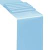 SINSSOWL 50 Baby Blue Chair Sashes Satin Chair Bows for Wedding Birthday Party Fiesta Decor - 7x108 Inches Ribbons Ties Fitted Banquets Folding Decorations view 4