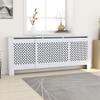 GOLINPEILO White Radiator Cover MDF Heating Radiator Cabinet Living Room Furniture Decor, 80.7" x 8.1" x 32.1", Mesh Design view 1
