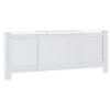 GOLINPEILO White Radiator Cover MDF Heating Radiator Cabinet Living Room Furniture Decor, 80.7" x 8.1" x 32.1", Mesh Design view 3