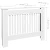 GOLINPEILO White Radiator Cover MDF Heating Radiator Cabinet Living Room Furniture Decor, 44.1" x 7.5" x 32.1", Vertical Design view 2