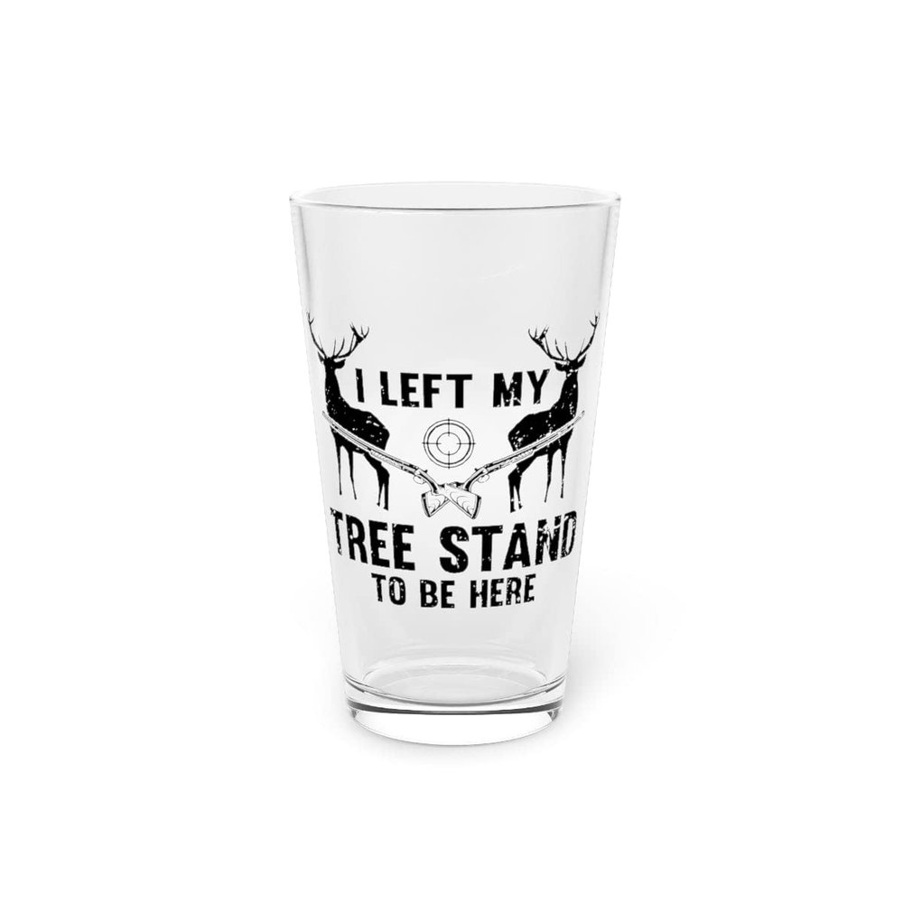 Beer Glass Pint 16oz Humorous Crossbow Sunrise Deer Catcher Enthusiast Novelty Mountain Forest Seeker Travel Dad 16oz