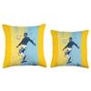 Soccer Team Sports Player Football Field Outdoors Throw Pillow view 3