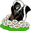 Cartoon Characters Little Baby Skunk Smell Adorable Girls Boys Gift Home Dcor Birthday - 15 Inch x 20 Inch view 1
