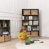 ECR4Kids Classic Bookcase, 60in, Adjustable Shelves, Grey Wash view 2