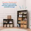 ECR4Kids Classic Bookcase, 60in, Adjustable Shelves, Grey Wash view 4