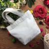 TopTie 12 Pack Custom Print Durable Cotton Canvas Tote Bags for Lunch Grocery Shopping, DIY, Promotion, Gift-Green view 4