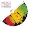 Christmas Tree Skirt with Pom Trim Hawaii-Rasta-Jamaica Holiday Christmas Home Decorations 48" view 2