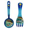 2Pcs /set Greek Tourism Souvenir Spoon and Fork Shape Fridge Magnets Koukounaries Kukunaris Refrigerator Magnetic Stickers Travel Gifts Home Decorations Gift view 1