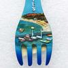2Pcs /set Greek Tourism Souvenir Spoon and Fork Shape Fridge Magnets Koukounaries Kukunaris Refrigerator Magnetic Stickers Travel Gifts Home Decorations Gift view 3