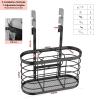 Aolldy 3 in 1 Hair Tool Organizer - Adjustable Height Wall Mounted/Cabinet Door Bathroom Organizer, Under Sink for Hair Dryer, Flat Irons, Curling Wands, Straighteners view 2
