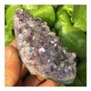 WGPHD Health & Household Natural Crystal Cluster Stone Electroplated Amethyst Crystal Gifts Ornament Art 120-130g view 1