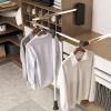 Pull Down Closet Rod, Pull Down Wardrobe Organizer, Adjustable Width 20-59Inch for Hanging Clothes Wardrobe Lift Rail Organizer Soft Close Aluminium Garment Hanging Rack, 26lbs Load Capacity (Size : view 2