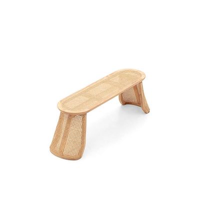 BNNP Entrance Bench Solid Wood Bed End Stool Home Living Room Rattan Braided Shoe Stool Homestay Bench Braided Rope Low Stool Dressing Stool Makeup Stool Suitable for Living Room, Bedroom