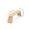 BNNP Entrance Bench Solid Wood Bed End Stool Home Living Room Rattan Braided Shoe Stool Homestay Bench Braided Rope Low Stool Dressing Stool Makeup Stool Suitable for Living Room, Bedroom view 3