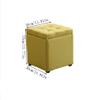 Entrance Bench Storage Sofa Stool Square Storage Stool Fabric Bed End Storage Stool Clothing Store Fitting Room Changing Shoe Stool Suitable for Living Room, Bedroom view 3