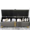 BNNP Entrance Bench Change Shoe Stool Home Door Shoe Cabinet Clothing Store Cloakroom Long Storage Stool Can Sit On The Bed End Stool Storage Sofa Stool Suitable for Living Room, Bedroom view 2