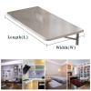 Aigoss 304 Stainless Steel Fold Down Wall Mount Table Folding Small Spaces Wall Desk for Laundry Room Home Bar Kitchen Dining Room (Size : L80xW40CM/L31.5xW15.7IN) view 2