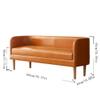 Entrance Bench Bedroom Bedside Stool Bedside Stool Leather Bench Modern Minimalist Bedside Stool Living Room Small Sofa Stool Suitable for Living Room, Bedroom view 3