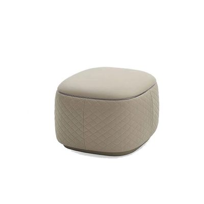 Entrance Bench Simple Round Stool Modern Fabric Foot Light Luxury Square Stool Fabric Bed End Stool Bedroom Bed End Stool Suitable for Living Room, Bedroom