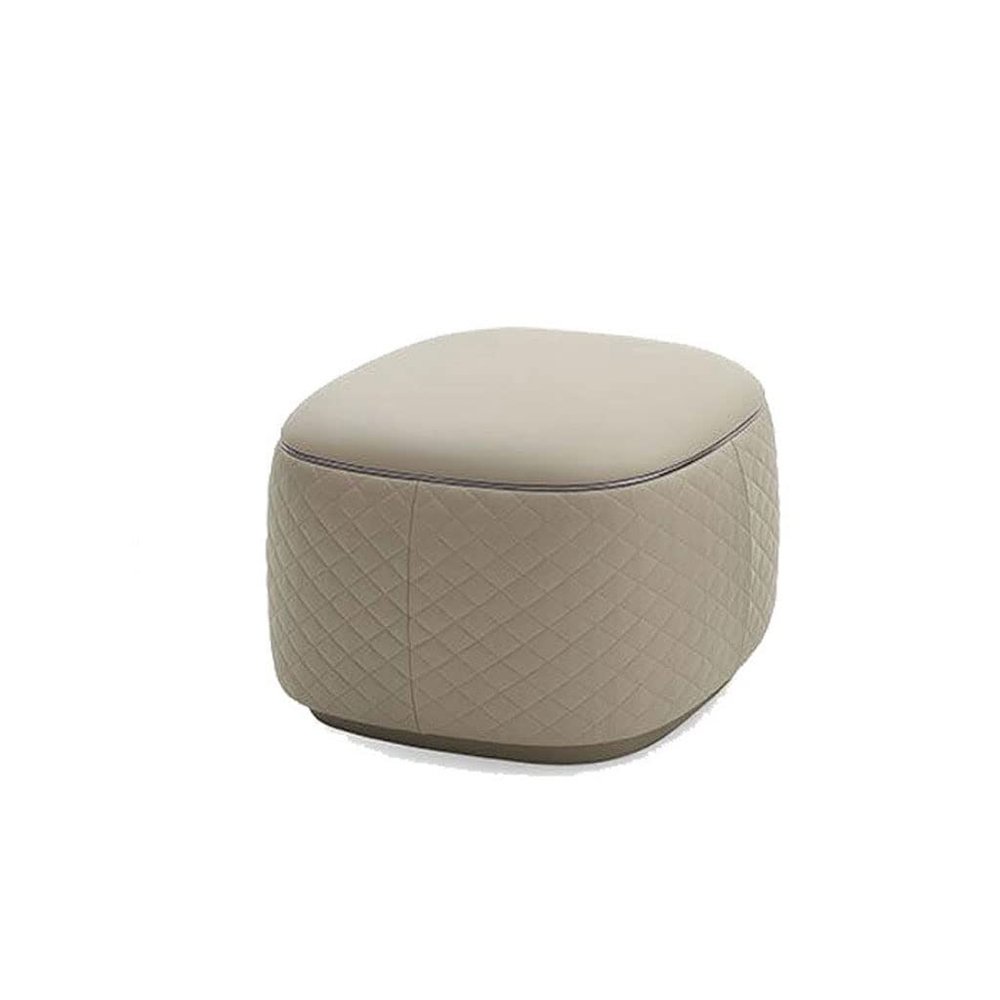 Entrance Bench Simple Round Stool Modern Fabric Foot Light Luxury Square Stool Fabric Bed End Stool Bedroom Bed End Stool Suitable for Living Room, Bedroom