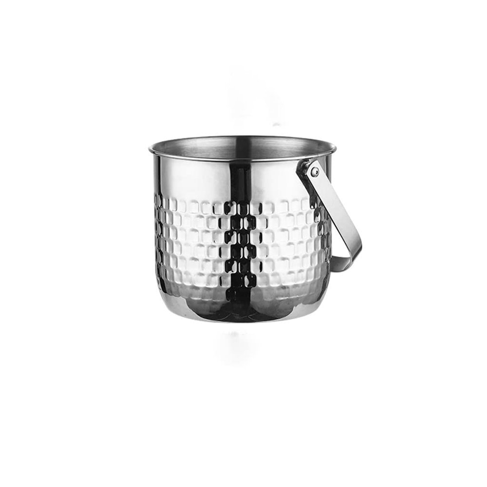 Beer Bottle Bucket Thickened Stainless Steel Ice Bucket Double-layer Champagne Bucket Red Wine Iced Beer Ice Cube Bucket Bar Ice Wine Bucket Ice Bucket for Cocktail Bar (Color : 1, Size : Medium)