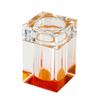 Toothpick Holders Crystal Glass Toothpick Box Transparent Toothpick Holder Dispenser Creative Household Light Luxury Hotel Restaurant Desktop Decoration Toothpick Dispenser (Color : E) view 1