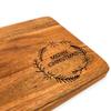 Affinity Decor Organic Acacia kitchen Cutting Chopping Charcuterie Board Platter for Butcher Block Cheese and Vegetables (Laser Christmas Board 11"L x 8"W) view 4