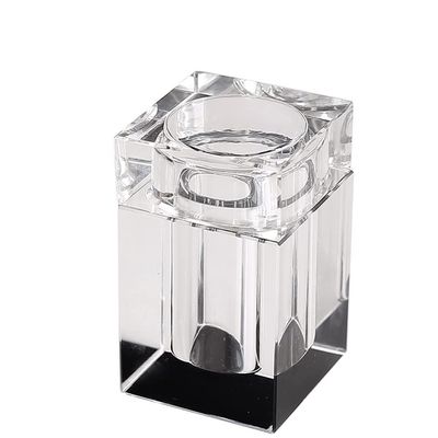 Toothpick Holders Crystal Glass Toothpick Box Transparent Toothpick Holder Dispenser Creative Household Light Luxury Hotel Restaurant Desktop Decoration Toothpick Dispenser (Color : 1)
